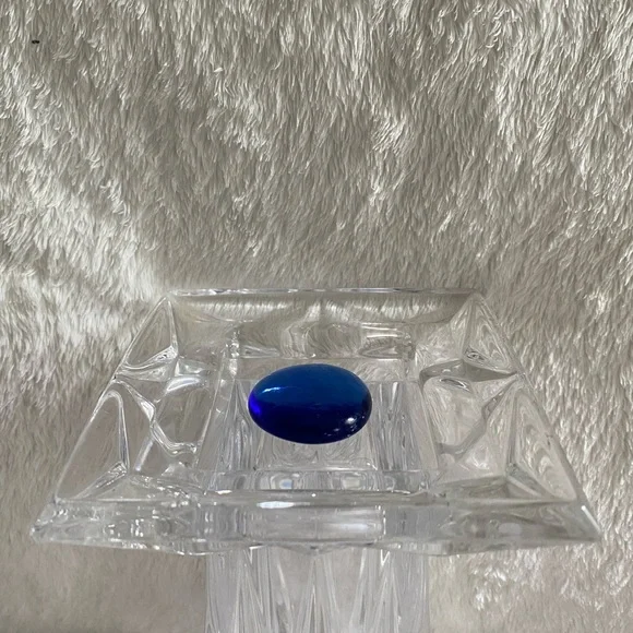 Vintage PARTYLITE Reversible Quad Crystal Candle Holder/Vase RETIRED - Picture 5 of 10